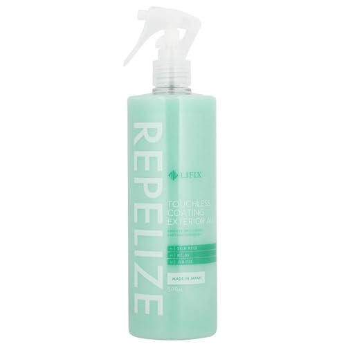 LIFIX REPELIZE タッチレスコーティング スプレー一発 水で流すだけ 湿式乾式どちらも対応 触れずに変わる メンテナンスとしても◎ 水弾きと光沢の新定番 ワンステップで仕上がる 魅せる艶 オールラウンダー 3段階の香り スキンムスク メロン ジュニパー ライフィックス リペライズ 500ml 画像1
