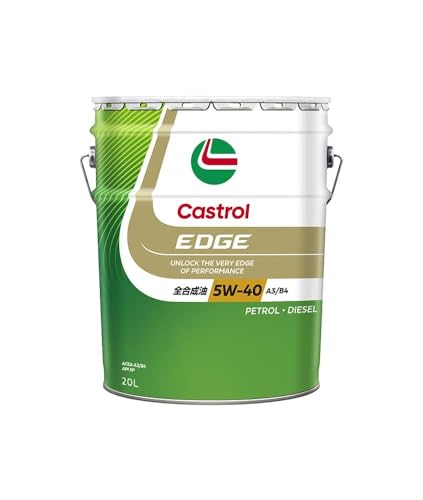 Castrol(カストロール) エンジンオイル EDGE 5W-40 API SP, ACEA A3/B4 20L 4輪ガソリン/ディーゼル車両用 全合成油 画像1