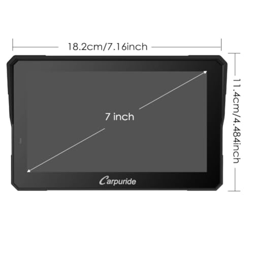 Carpuride バイクナビ スマートモニター コントローラー操作はでき B/MW原車輪制御できる ディスプレイオーディオ ワイヤレス アンドロイドナビCarplay Android Auto ポータブル カープレイ Bluetoothインカムを適用 7インチ IPS 音声コントロール/音楽共有/通話 日本の技適取得済み 日本語説明書 取付簡単 IP67 OTAアップ対応（Ｗ702proBS) 最後 画像