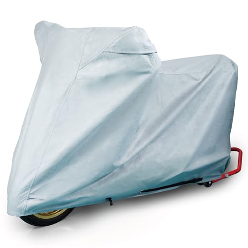 【所ジョージの世田谷ベース掲載】Barrichello(バリチェロ) バイクカバー MG 厚手 裏起毛 透湿 傷防止 UVカット 5層生地 BOX対応有 (2L(全長220cm×高さ135cm×幅105cm)) 画像1