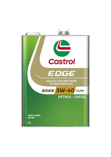 Castrol(カストロール) エンジンオイル EDGE 5W-40 API SP, ACEA A3/B4 4L 4輪ガソリン/ディーゼル車両用 全合成油 画像1