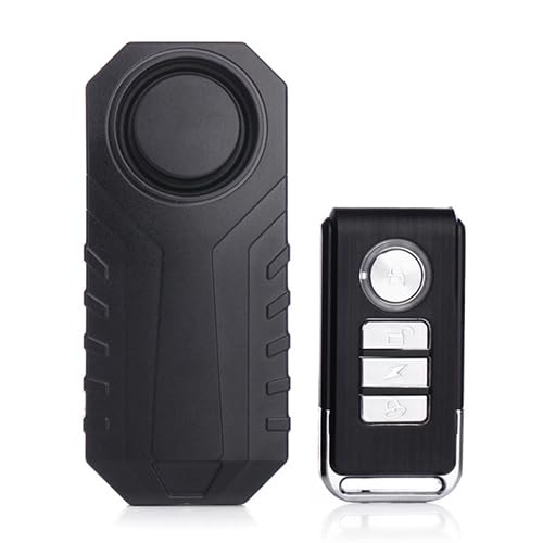 バイク 自転車 盗難防止 アラーム 音量3段階調節 センサー感度7段階調節 多目的 防犯ブザー セキュリティアラーム 振動アラーム 防水 大音量 画像1