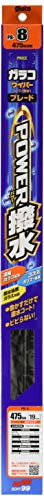 ソフト99(SOFT99) glaco(ガラコ) ワイパーブレード ガラコワイパー パワー撥水ブレード PBー8 自動車用撥水ワイパー 長さ475mm ゴム幅6mm 撥水タイプ/角型/Uクリップ 04608 最後 画像
