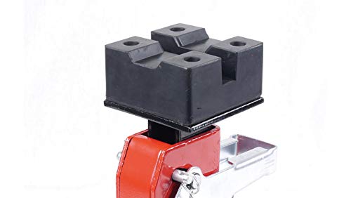 エマーソン(Emerson) 車用ラバークッション付きジャッキスタンド 3t 2個セット 厚みのあるラバークッションでジャッキポイントや車体底部の保護 6段階高さ設定(300/330/360/390/420/450mm) 横方向でも縦方向でも脚がしっかりと安定 深さの違う2種類の溝で深溝・受皿の両方の純正ジャッキポイントに対応 ロックレバー式で高さ調節が支柱を持ち上げるだけで可能 EM-271 中間 画像