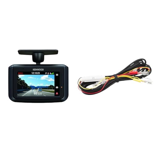 ケンウッド(Kenwood)前方撮影ドライブレコーダー DRV-R30S 3年保証 日本製 HDR搭載 昼夜問わず鮮明な録画を実現 & 駐車監視電源コード CA-DR100 【セット買い】 画像1