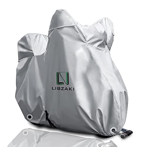 LIBZAKI 【改良素材】バイクカバー 6L-BOX 255 cmまで対応 大型バイク用車体カバー 収納袋付き 画像1
