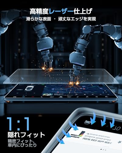 2025 WEIPIN スバル フォレスター 6代目 ナビ ガラス フィルム 傷防止 低反射 高感度タッチ SL5 SLG 11.6インチ 9H 自己吸着 HydroAg+ 耐眩光 フィルム アクセサリー カスタムパーツ カー用品 中間 画像