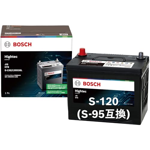 BOSCH (ボッシュ) 国産車バッテリー HT-S-120/120D26L Hightec JIS EFB アイドリングストップ車・充電制御車・標準車対応 (HTP-S-95/130D26L 後継モデル) 画像1