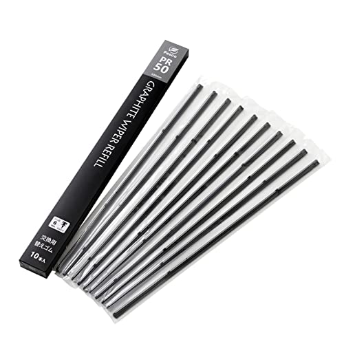 グラファイトワイパー替えゴム リフィル PRO用10本入 長さ400mm ゴム幅6mm PR-40 グラファイトコーティング トーナメントワイパー替えゴム Fesco（フェスコ） 画像1