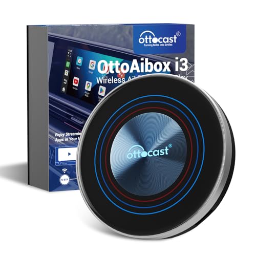 【BMW完全専用｜他車種非対応】オットキャスト OTTOCAST OttoAibox i3 CarPlay AIボックス (Android 13搭載 4+64GB) BMW無線CarPlay/iDrive連動 YouTube/Netflix/ABEMA車内視聴 高精度GPS&音声操作 BMW純正システム互換 技適認証済 画像1