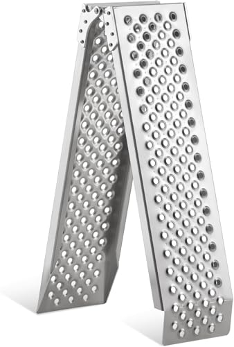 バイク ラダーレール 折りたたみ式 アルミ スロープ 長さ160cm 幅21.5cm 荷重340KGアルミラダー 軽量アルミブリッジ 段差解消 ハーレー 四輪バギー 草刈り機 自転車 農機具 歩み板 1本 1枚目 画像