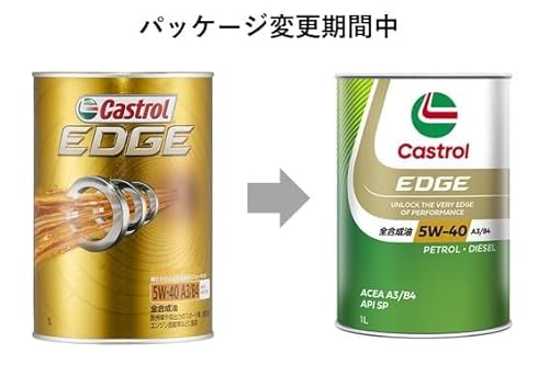 Castrol(カストロール) エンジンオイル EDGE 5W-40 API SP, ACEA A3/B4 1L 4輪ガソリン/ディーゼル車両用 全合成油 最後 画像