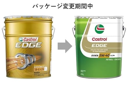 Castrol(カストロール) エンジンオイル EDGE 5W-40 API SP, ACEA A3/B4 20L 4輪ガソリン/ディーゼル車両用 全合成油 最後 画像