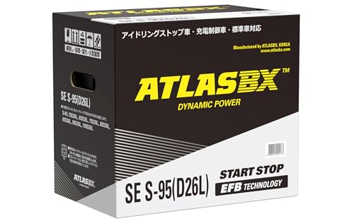 ATLASBX ( アトラス ) 国産車バッテリー アイドリングストップ車用 [ EFB Technology ]S-95(D26L) 画像1