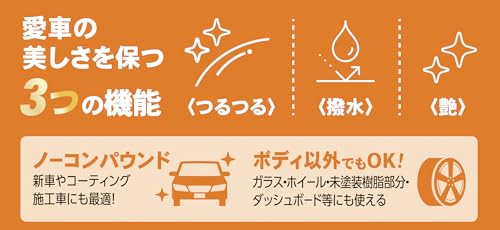 シーシーアイ スマートミスト 撥水&艶つるタイプ つめかえ用 500mL ガラス系ボディコーティング剤 撥水タイプ 手触りつるつる 中間 画像