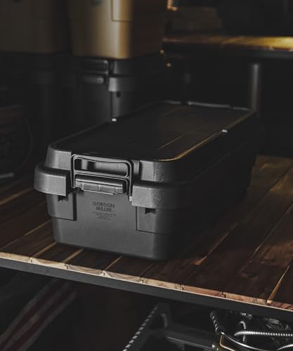 GORDON MILLER 車用 40L スタッキングトランクカーゴ 収納ボックス オーガナイザー ダークグレー 蓋付き 屋外 座れる 大容量 1680034 中間 画像