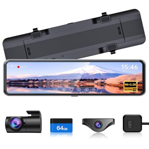 Changer ドライブレコーダー ミラー型 分離【2025進級版&4K+2.5K&ズーム機能&11インチ】 フロントカメラ分離式 GPS搭載 Type-C電源 上下+左右画像逆転可 起動音調整可 バック連動 24時間駐車監視 フロントカメラ360°回転可 LED信号対応 地デジ干渉対策 日本語取扱説明書付 1枚目 画像