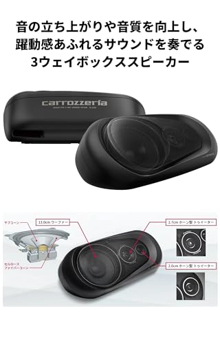 Pioneer スピーカー TS-X170 ボックススピーカー 3ウェイ カロッツェリア 中間 画像