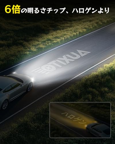 AUXITO H4 Lo/Hi LEDヘッドライト 高輝度 24個LEDチップ搭載 6倍明るさUP 車用 車検対応 ほぼ純正ハロゲンサイズ 6500K ホワイト 12V車対応 取り付け簡単 定電流回路搭載 長寿命 高速回転冷却ファン付け 静音 瞬間起動 2個入り 販売者3年保証-M6SH4 中間 画像