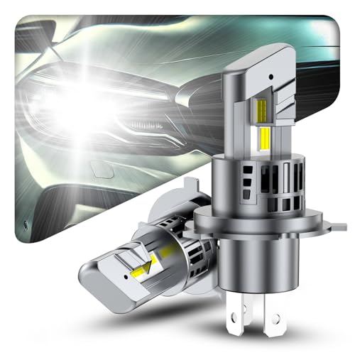 Torchbeam 【30000ルーメン爆光&99%車種対応】h4 LEDヘッドライト 6500Kホワイトライト 40W 爆光 32連7535 CSP LEDチップ キャンセラー内蔵 1:1サイズ 無極性 簡単ポン付け DC9V-16V 新基準車検対応 三重放熱 60000時間長寿命&IP67防水 車/バイク 2個入り 2年保証付き T1S-H4 1枚目 画像