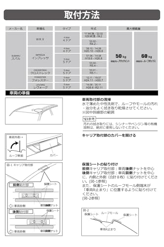 カーメイト(Carmate) inno(イノー) ベースキャリア 車種別フック 適合車種： フォレスター H19.12～H24.11 (SH 系) / H24.11～H30.7 (SJ 系), レヴォーグ H26.6～R2.11 (VM 系) ルーフレール無 等 ←こちらの車両にINNO ベース キャリア を取り付けする際に必要なパーツです TR145 中間 画像
