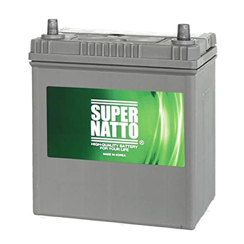自動車用バッテリー/M-42R （55B19R 60B19R 55B20R 60B20R互換） アイドリングストップ 軽自動車バッテリー (40B19Rの大容量タイプ) ワゴンR NBOX スペーシア MRワゴン SUPER NATTO （スーパーナット） 画像1