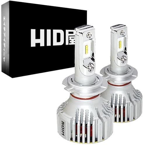 HID屋 H7 LED ヘッドライト 28400cd(カンデラ) 爆光 ホワイト 6500k 車検対応 12V 24V ドライバー内蔵 簡単取付 iシリーズ 2本1セット 画像1
