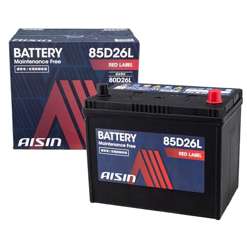アイシン(AISIN) 車用 バッテリー 85D26L (80D26L) 標準車/充電制御車対応 RED LABEL BTRAZ-9085D26L 画像1