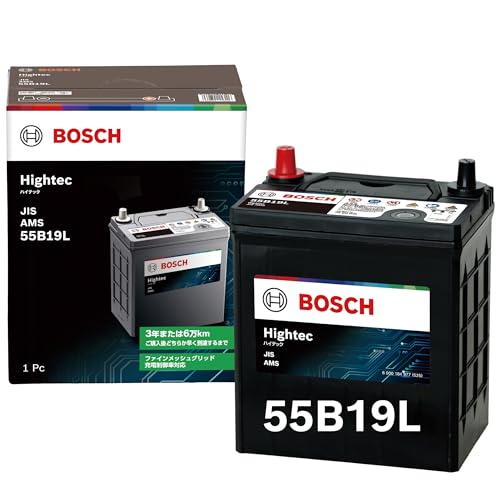 BOSCH (ボッシュ) 国産車バッテリー HT-55B19L Hightec JIS AMS 充電制御車・標準車対応 (HTP-60B19L 後継モデル) 画像1