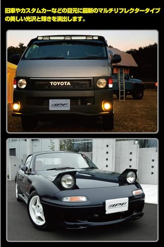 IPF ヘッドライト ASSY ハロゲン H4 丸形 2灯式 マルチリフレクター ポジション付き 純正採用品 HL-41 中間 画像