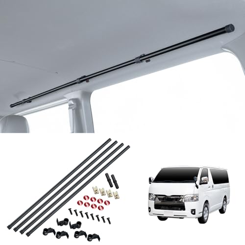 セイワ(SEIWA) サイドバー トヨタ ハイエース スーパーGL (200系 ロングボディ/標準ボディ/標準ルーフ)専用 左右2本セット IMP323 車内収納 天井収納 車内キャリアバー アウトドア 車中泊 レジャー 釣りサーフィン スノーボード HI ACE 【BURNOXシリーズ】 画像1