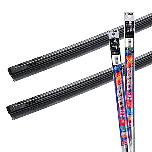 【Amazon.co.jp 限定】PIAA(ピア) ワイパー替えゴム車種専用セット 【スーパーグラファイト】 天然ゴム仕様 2本入 (500mm + 350mm) 日産 モコ/ダイハツ アトレーワゴン ハイゼットカーゴ ミライース/スズキ アルト 他 AMRRG031 画像1