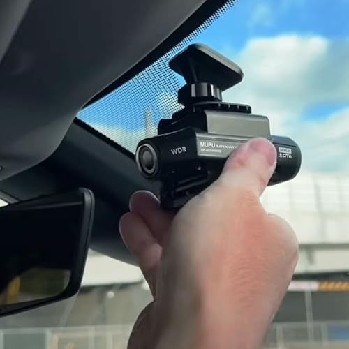 ドライブレコーダー 車載 2カメラ録画 自動車 装着即時録画 WiFi 200万画素 フルHD 4000mAhバッテリー内蔵 スマート感知センサー MUFU ブラック MF-BDVR004B-RE01 最後 画像