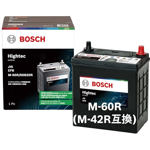 BOSCH (ボッシュ) 国産車バッテリー HT-M-60R/60B20R Hightec JIS EFB アイドリングストップ車・充電制御車・標準車対応 (HTP-M-42R/60B20R 後継モデル) 画像1