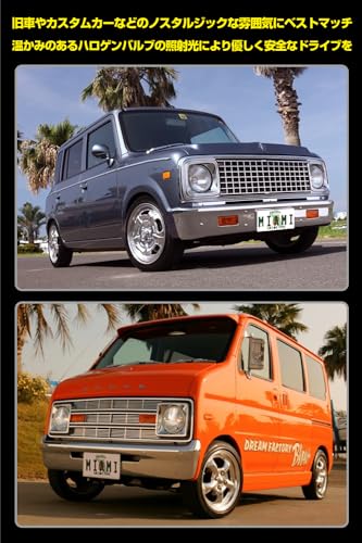 IPF ヘッドライト ASSY ハロゲン H4 丸形 2灯式 ポジション付き レンズカット 9111 最後 画像