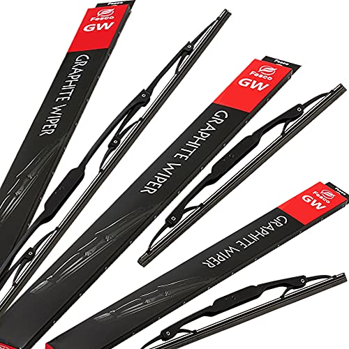 【フロント&リア 3本セット】 ワイパー ワイパーブレード 3本 450mm 400mm リア300mm グラファイト ミラ ジムニー ジムニーシエラ ジムニーワイド ダイハツ スズキ L500S L500V L502S L510S L510V L200S L200V L210S L210V L220S JB23W JB33W JB43W FESCO フェスコ GW4540GW30 画像1
