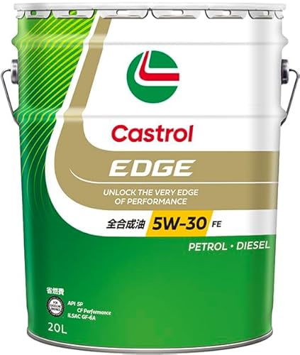 Castrol(カストロール) エンジンオイル EDGE 5W-30 API SP, GF-6A 20L 4輪ガソリン/ディーゼル車両用 全合成油 中間 画像