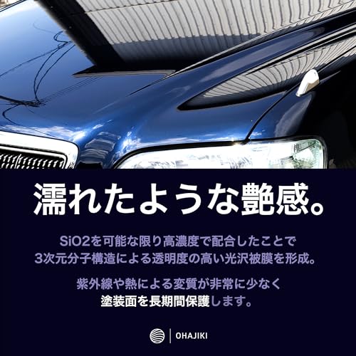 OHAJIKI コートG 日本製SiO2コーティング フッ素樹脂シリコーンレジン高濃度配合 車用コーティング剤 100ml 中間 画像