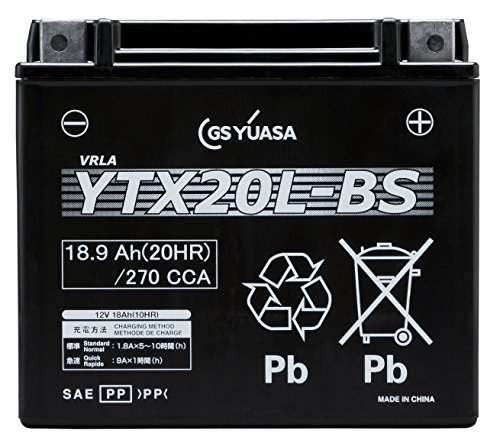 YUASA YTX20L-BS 【バイク用バッテリー FTX20L-BS/GTX20L-BS互換】 1枚目 画像