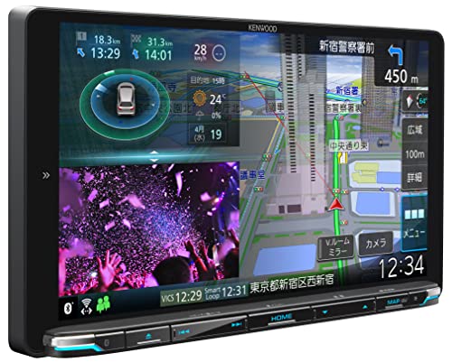 ケンウッド(KENWOOD) カーナビ 彩速 9インチ MDV-M910HDL 安心の日本製「音声操作に対応」 ワイヤレスミラーリング対応 インダッシュ ブラック 画像1