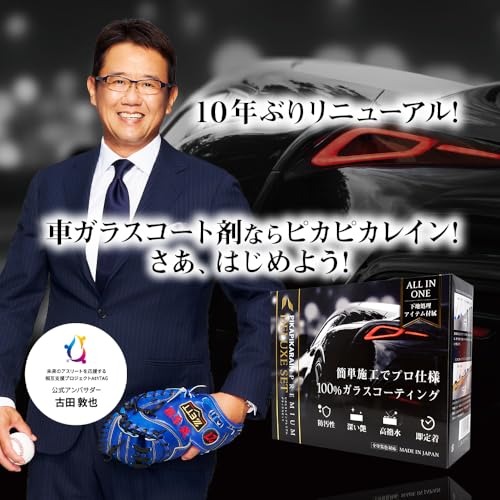 【リニューアル発売】車 ガラスコーティング 3年間ノーワックス ピカピカレイン (ピカピカレインプレミアムデラックス) コーティング 撥水性【 高耐久 滑水 大容量 30ml 】 ガラスコーティング剤 自動車用 コーティング剤 硬化型 汚れ 洗車 [TOP-PREMIUM] 最後 画像