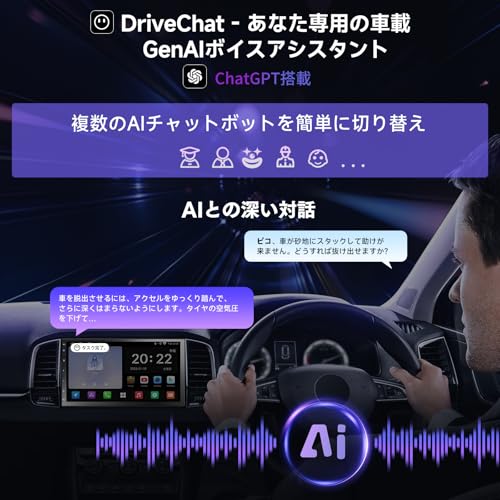 ATOTOLIFE 2DINディスプレイオーディオ、オーディオ一体型Androidナビ7インチ、ワイヤレスCarPlay/Android Auto、GPS追跡、WiFi/Bluetooth/USB、24EQ&DSP、AI会話、音声・映像再生機能、乗物用ナビゲーション装置、A5LG2B7T 最後 画像