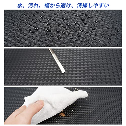 BUYFULL ハイゼットカーゴ マット 荷台 新型 ハイゼットカーゴ ピクシスバン サンバーバン 荷台マット 軽トラック ラゲッジマット 巻ける 防水 耐摩擦 耐汚れ 収納便利 （2021年12月～） 中間 画像