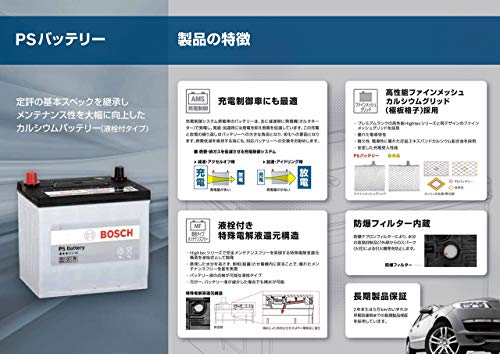 【旧モデル】BOSCH (ボッシュ)PSバッテリー 国産車 充電制御車バッテリー PSR-40B19L 中間 画像