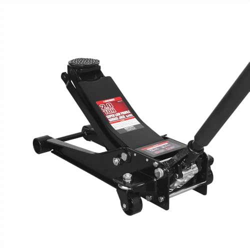 アストロプロダクツ 2.0TON 超低床ガレージジャッキ GJ143 | フロア 油圧 2t ローダウン 最低位約75mm（ゴムパッド含まず）デュアルポンプ タイヤ交換 オイル交換 フロントアップ リフトアップ 軽自動車 普通自動車 画像1