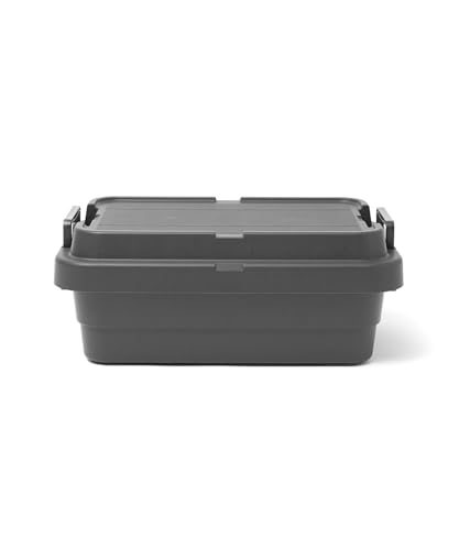 GORDON MILLER 車用 ロータイプ 30L スタッキングトランクカーゴ 収納ボックス オーガナイザー ダークグレー 蓋付き 屋外 座れる 大容量 1664704 最後 画像