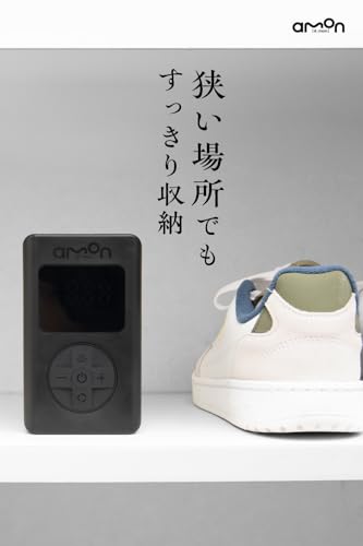 エーモン 車/バイク/自転車/ボールの空気入れがコンパクトな1台に 軽量 充填スピードが速い 電動エアーポンプ USB充電式 自動停止機能 空気圧設定メモリー機能 PSE準拠バッテリー搭載【Amazon.co.jp限定】 エーモン(amon) 電動エアポンプ 4872 中間 画像