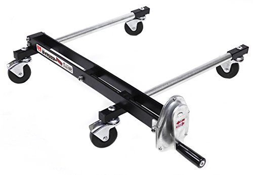 エマーソン(Emerson) タイヤリフター クルピタ丸 タイヤ交換用補助器具 高さ調整&ボルトホール合わせ タイヤ幅285サイズ/直径810mmまで 許容重量60kg ハンドルで高さ調整&乗せたままでタイヤが回転 ボルト取付けタイプのヨーロッパ車にも EM-239 画像1