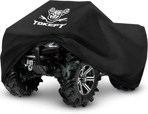 tokept 190tブラックQuad Bike ATV ATC雨防水カバーXXLサイズ88 " x 39.2 CM x 42.4 " ブラック TK-10015 画像1