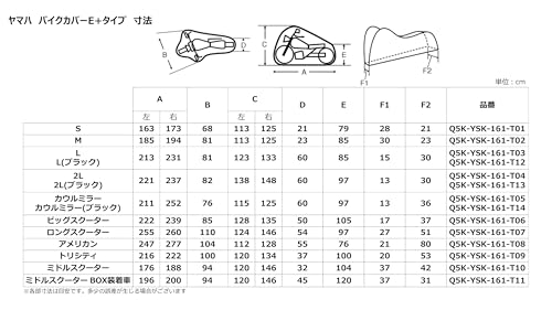 ヤマハ発動機(Yamaha) バイクカバー E+タイプ 破れにくい 国産 厚手 Lサイズ Q5K-YSK-161-T03 最後 画像